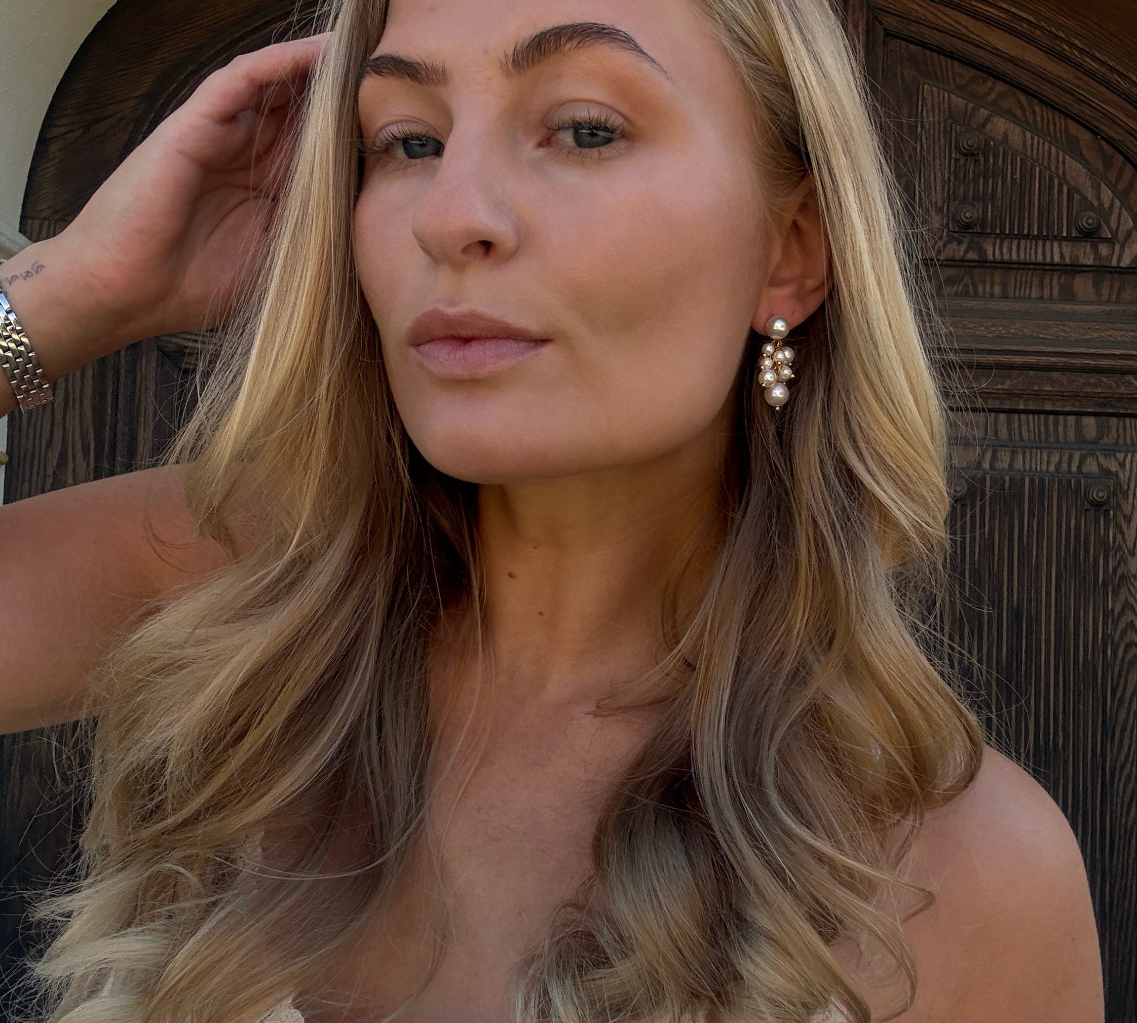 Celeste Perleøreringe