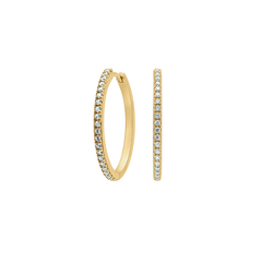 Elena Ovale Zirconia Hoops
