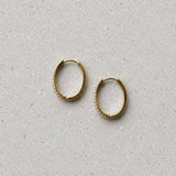 Elena Ovale Zirconia Hoops