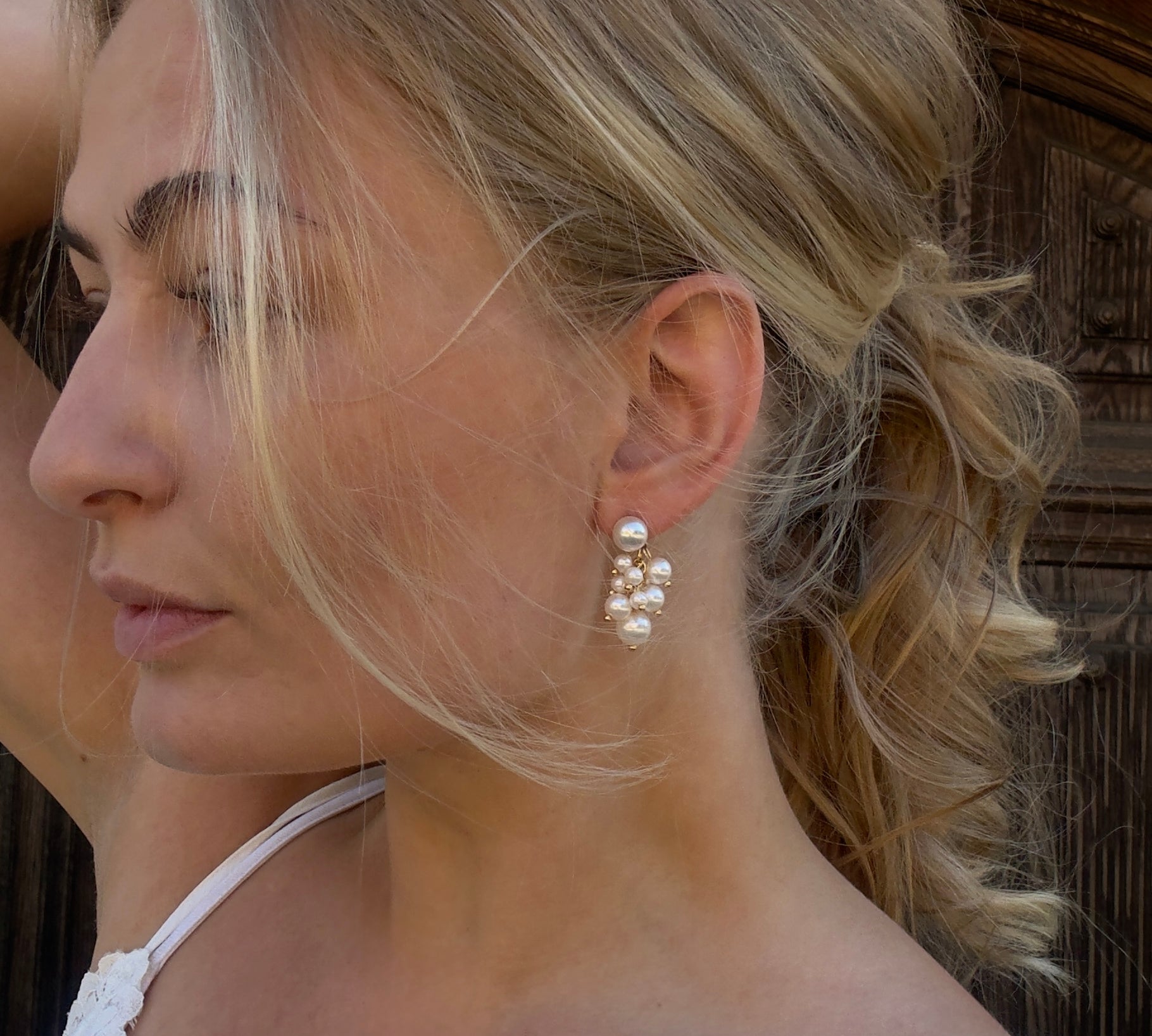 Celeste Perleøreringe