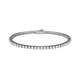 Klassisk Tennisarmbånd i sølv fra TUXEN STUDIO - vandfast smykke nws cubic zirkonia sten. 